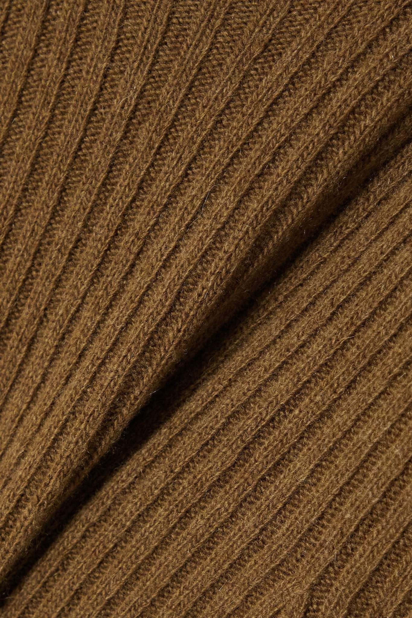 Saint Laurent Paris o1tr1nto0325 Ribbed Wool and Cashmere Turtleneck Sweater Size S / US 4 / IT 40 - 6 Thumbnail