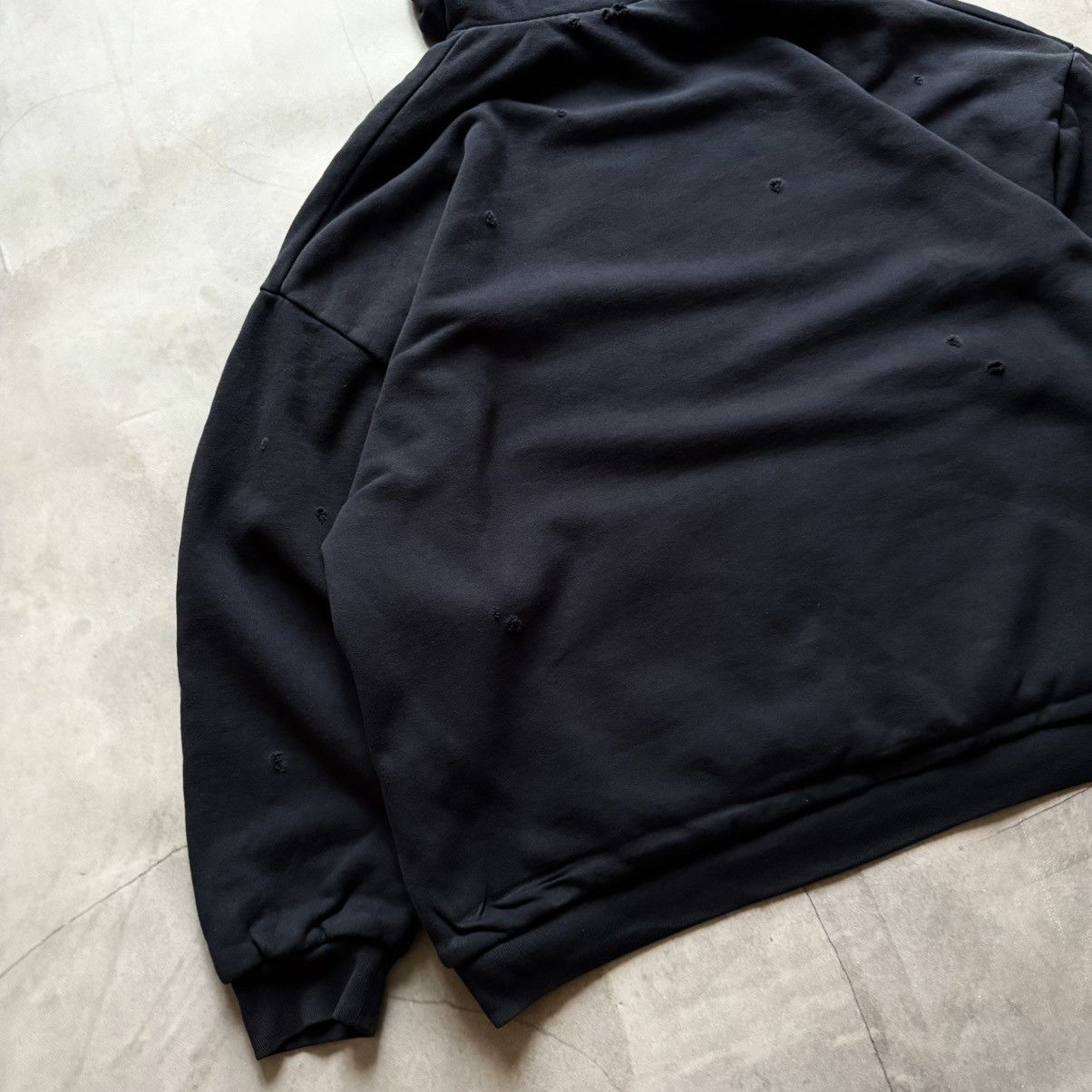Yeezy Yeezy x Gap Oversize Navy Yzy Kanye West Distressed Hoodie Size US L / EU 52-54 / 3 - 8 Thumbnail