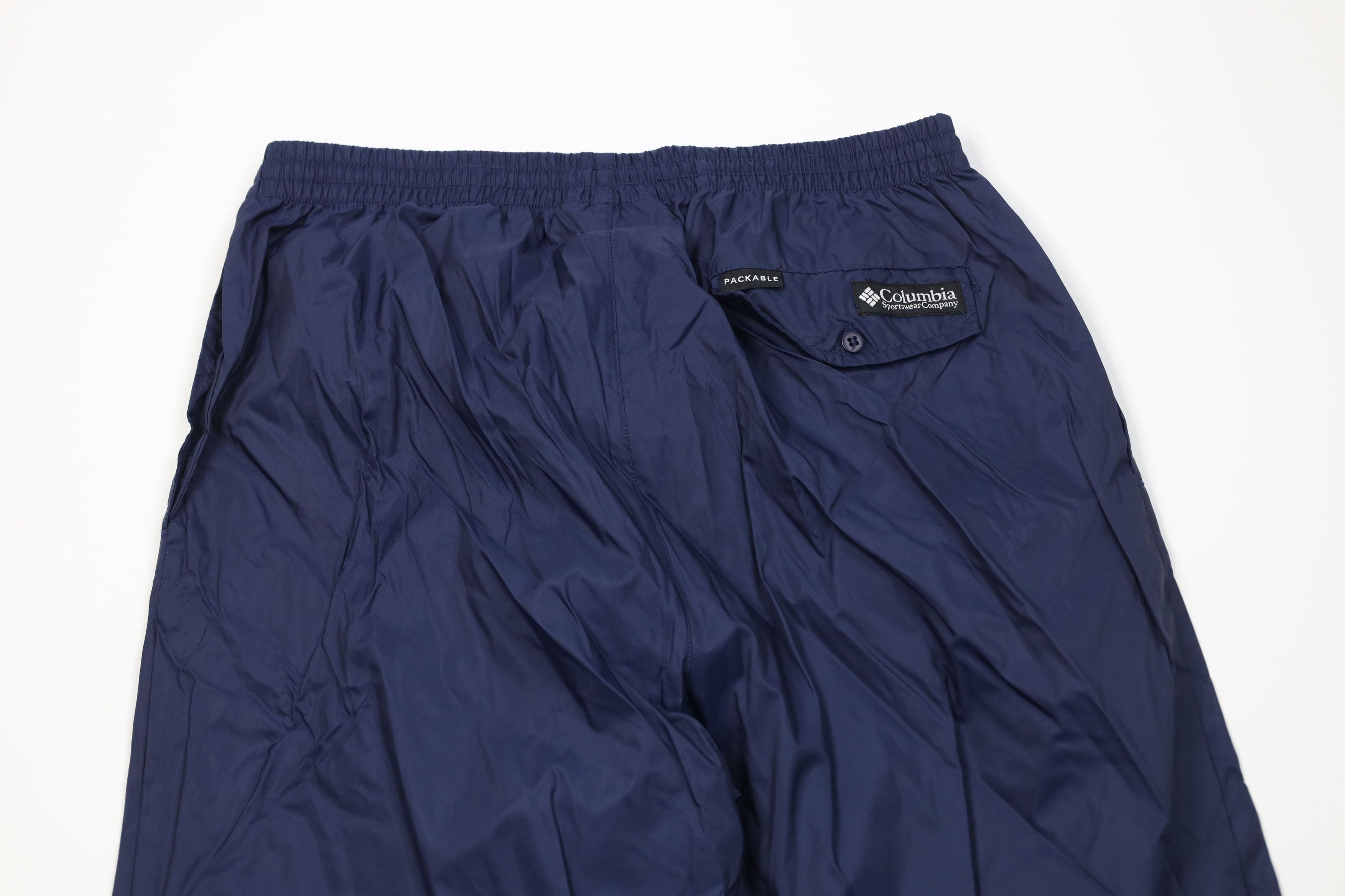 Columbia Vintage 90s Columbia Wide Leg Waterproof Rain Pants Blue Size US 36 / EU 52 - 12 Thumbnail