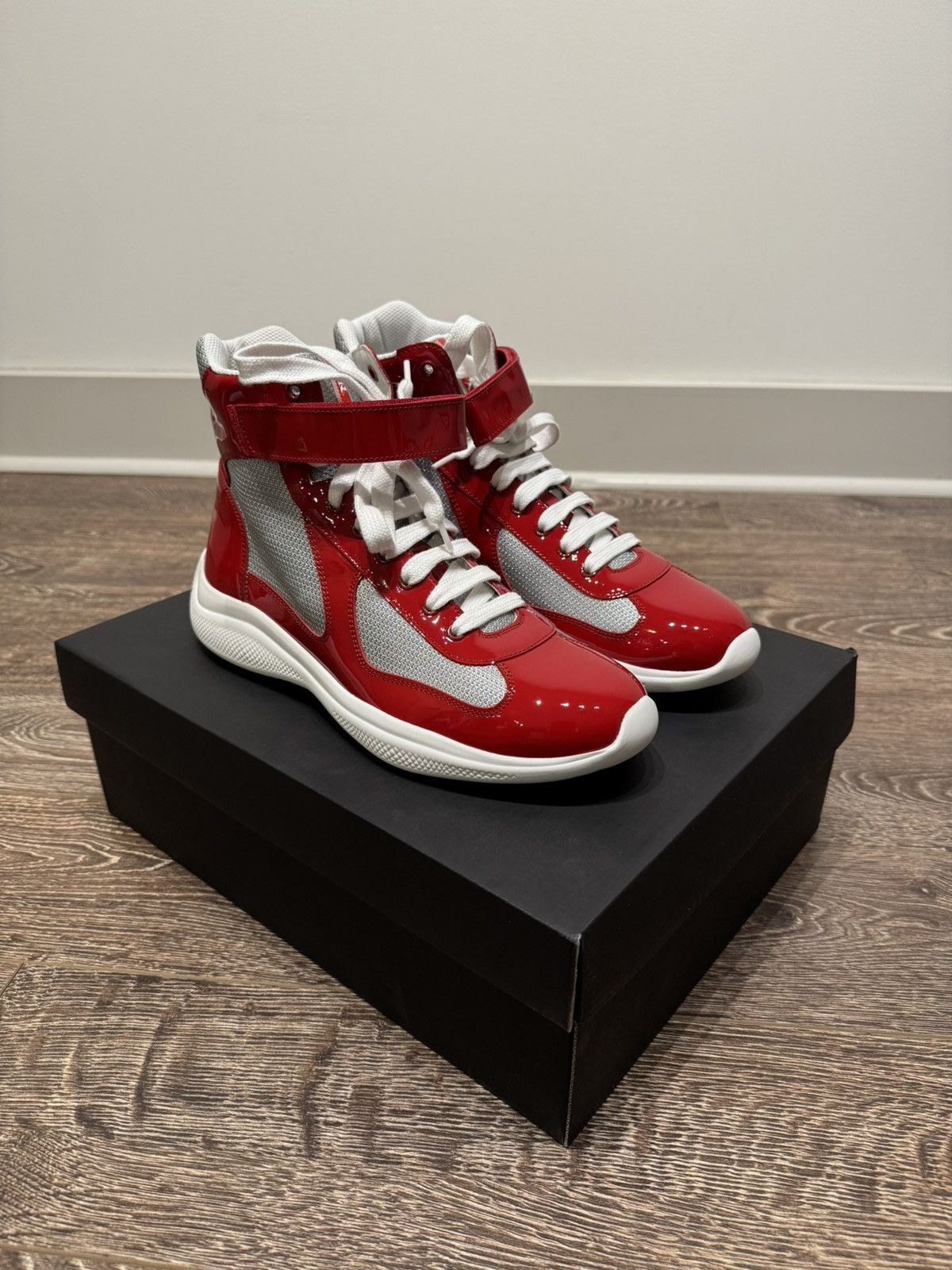 Prada Prada American's Cup High-Top Sneakers | Grailed