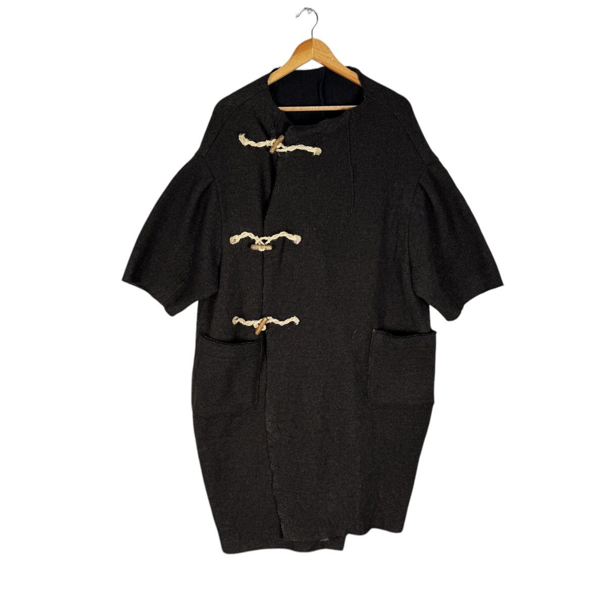 Kapital 🔥KAPITAL DUFFLE COAT WOOL SHORT SLEEVE JACKET Size XS / US 0-2 / IT 36-38 - 1 Thumbnail