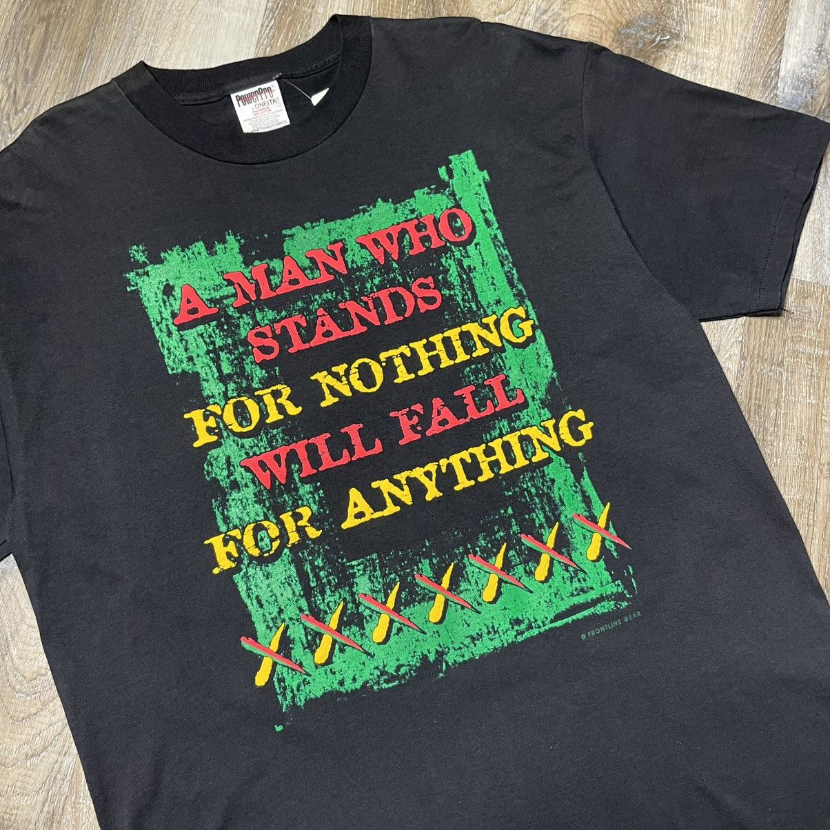 Vintage 90s Malcolm X Vintage AOP Tee Shirt Men XL Black History MLK Size US XL / EU 56 / 4 - 3 Thumbnail