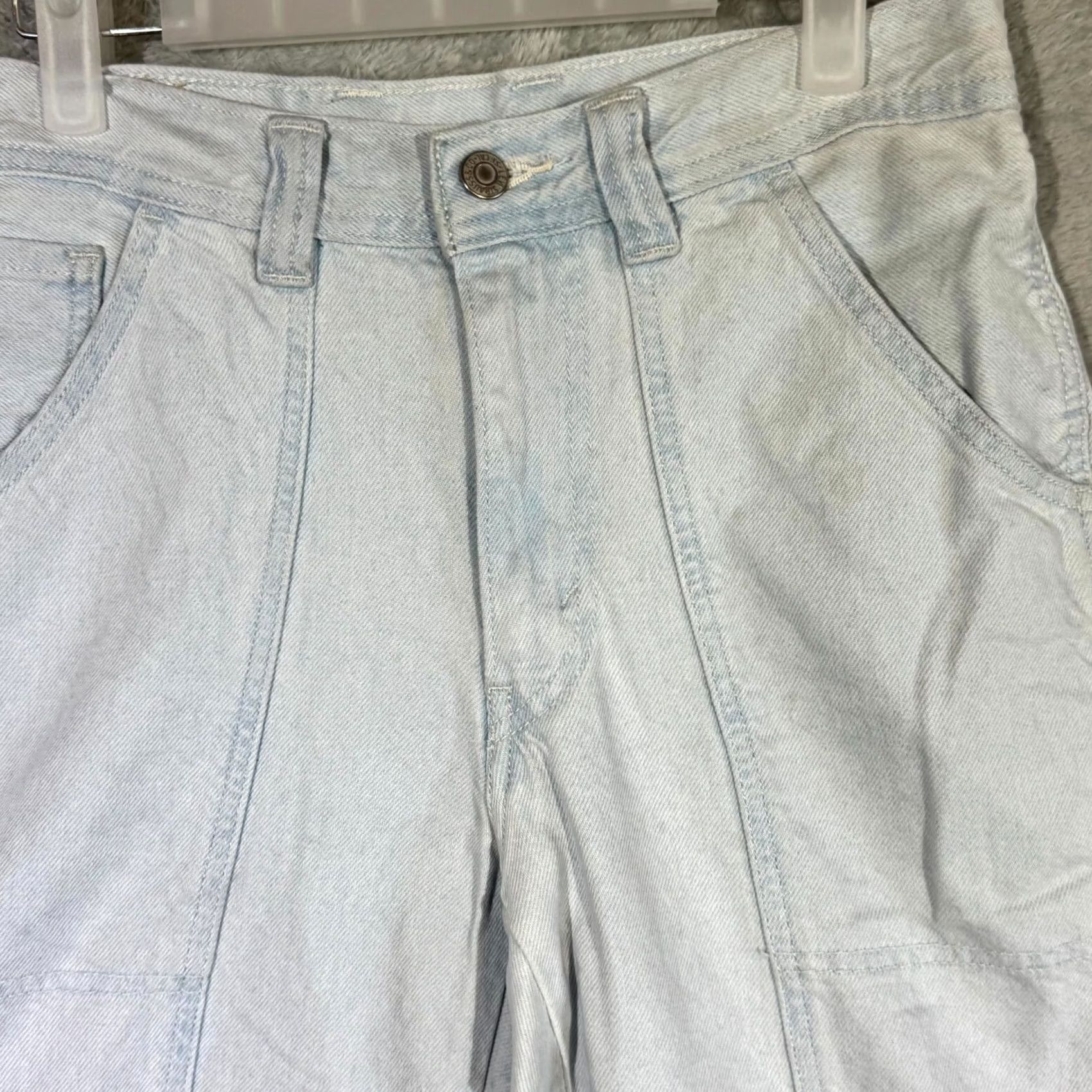 Levi's Levi’s Carpenter Jeans Mens 27×31 Light Blue Denim Straight Leg Workwear Utility Jeans Mens 27 31 Blue Denim Carpenter Jeans Levis Car penter Jeans Size US 27 - 4 Thumbnail