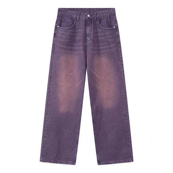 VIBE Retro washed damaged baggy jeans y2k hip hop Size US 30 / EU 46 - 2 Thumbnail