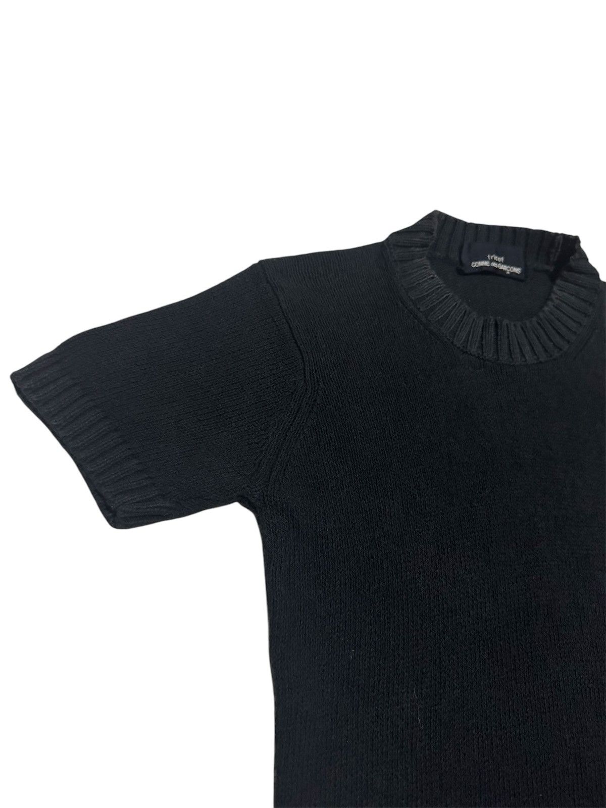 Comme des Garcons × Vintage AD98 Tricot CdG Black Shirt Size US S / EU 44-46 / 1 - 1 Thumbnail
