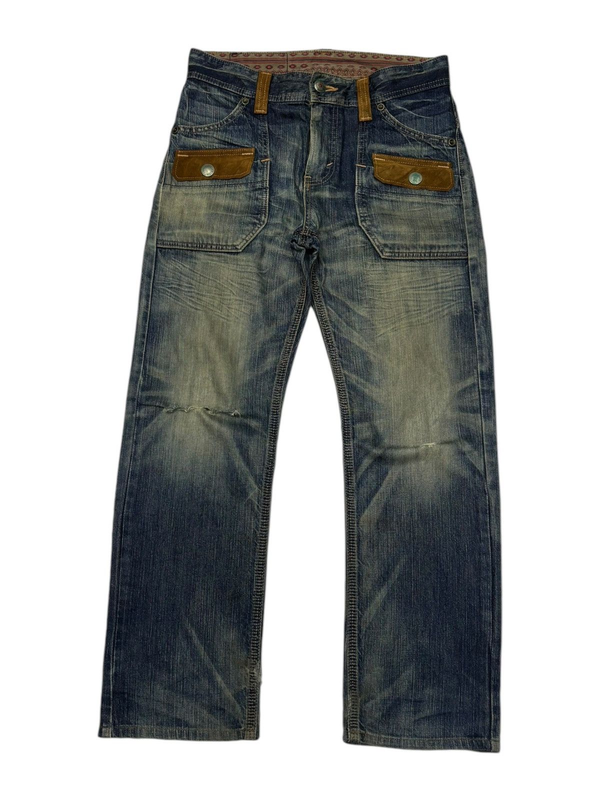Edwin EDWIN RUSTY BAGGY DISTRESSED DENIM JEANS Size US 33 - 1 Thumbnail