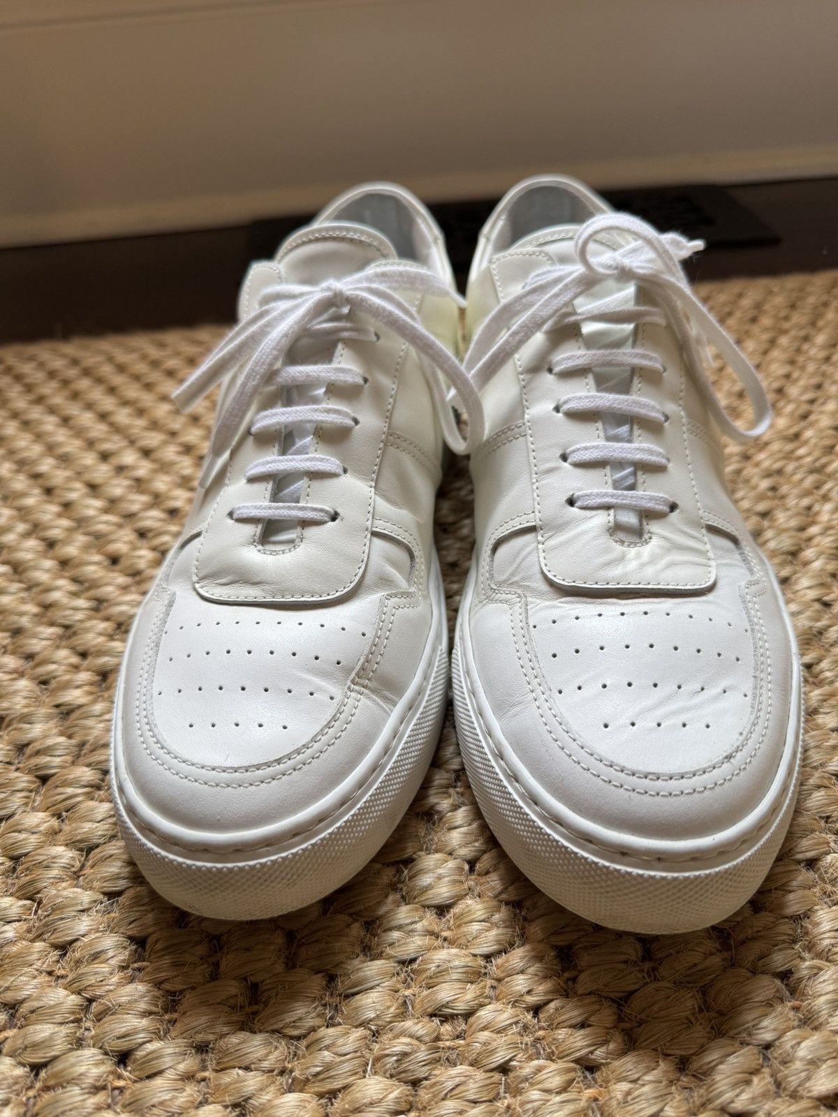 Common Projects Bball White Leather Low Top - 43 Shoes, Men's (Size 10)