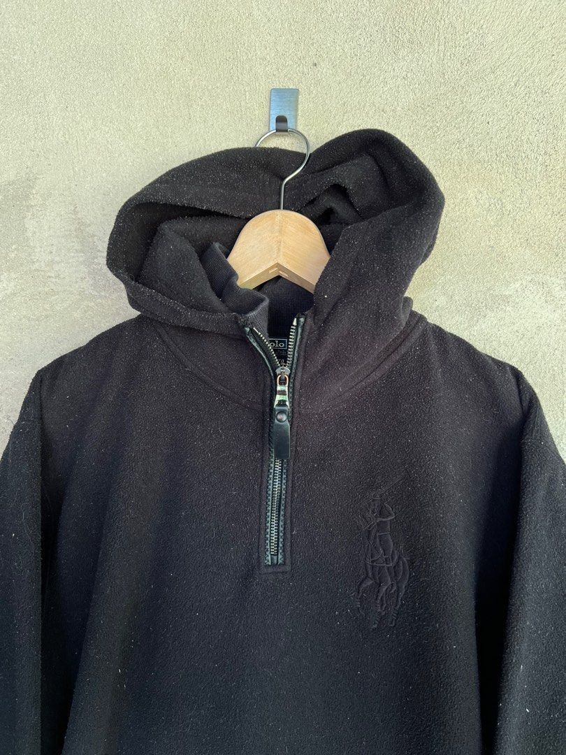 Polo Ralph Lauren Polo Ralph Lauren Fleece Black Hoodies Size US M / EU 48-50 / 2 - 3 Thumbnail