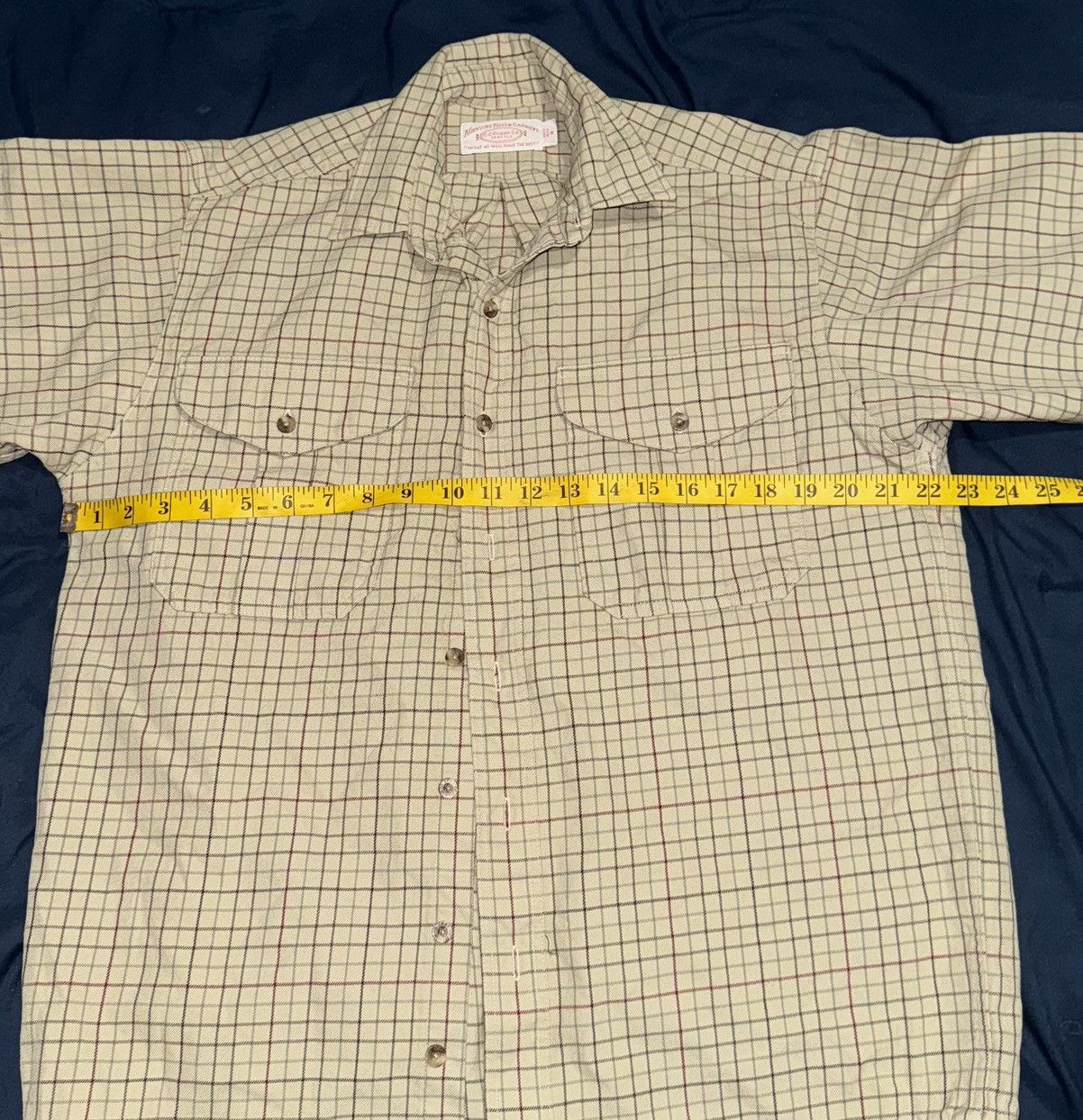 Filson × Vintage VINTAGE CC Filson Beige Flannel Long Sleeve Shirt Size US M / EU 48-50 / 2 - 4 Thumbnail