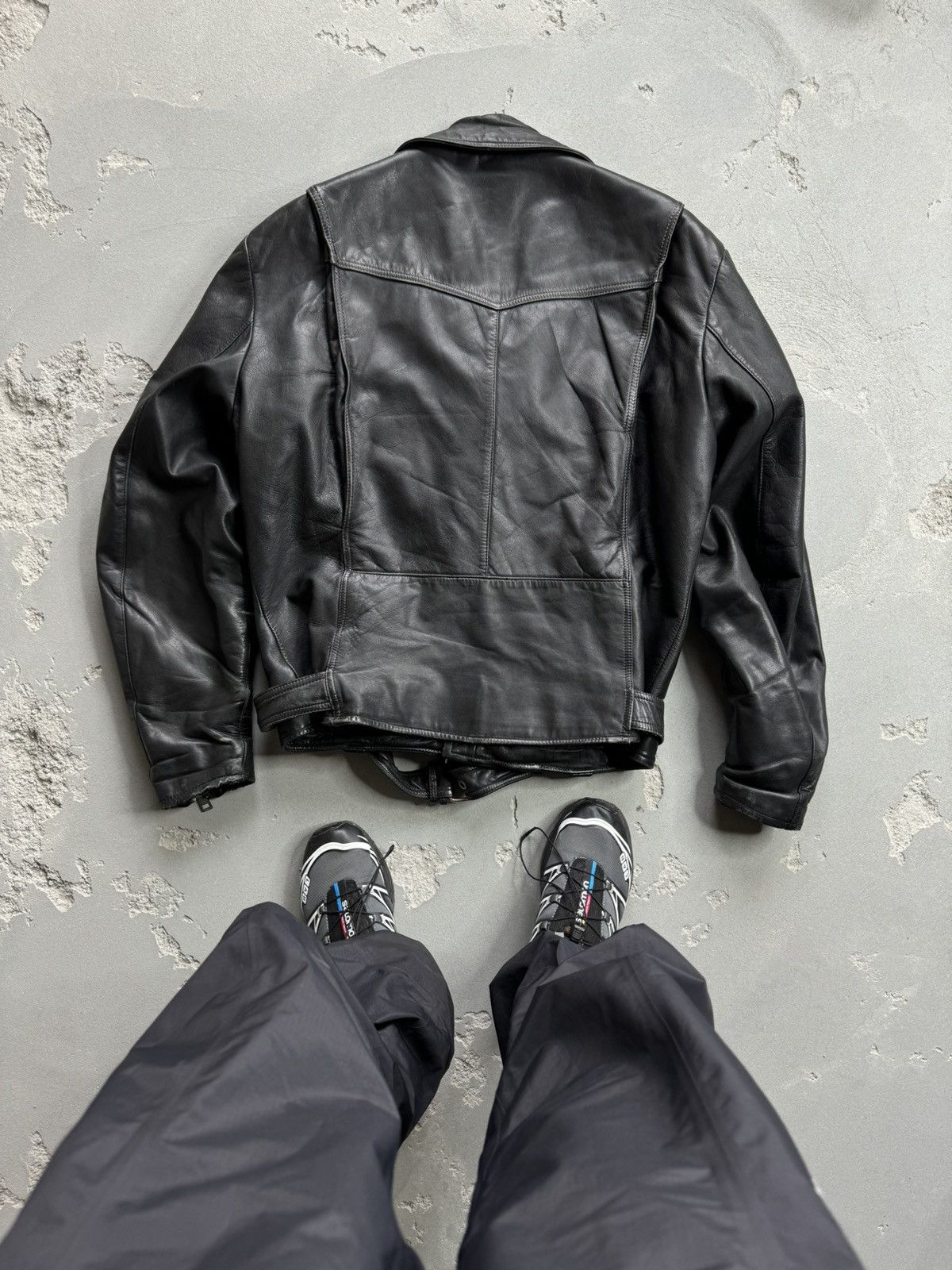 Genuine Leather × Leather Jacket × Vintage Vintage Leather Genuine Leather × Leather Jacket × Vintage Vintage Leather