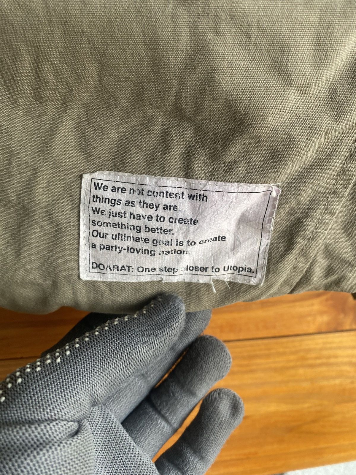 Japanese Brand Doarat Inc Beige Zip-Up Jacket – Japanese Streetwear Classic Size US M / EU 48-50 / 2 - 7 Thumbnail