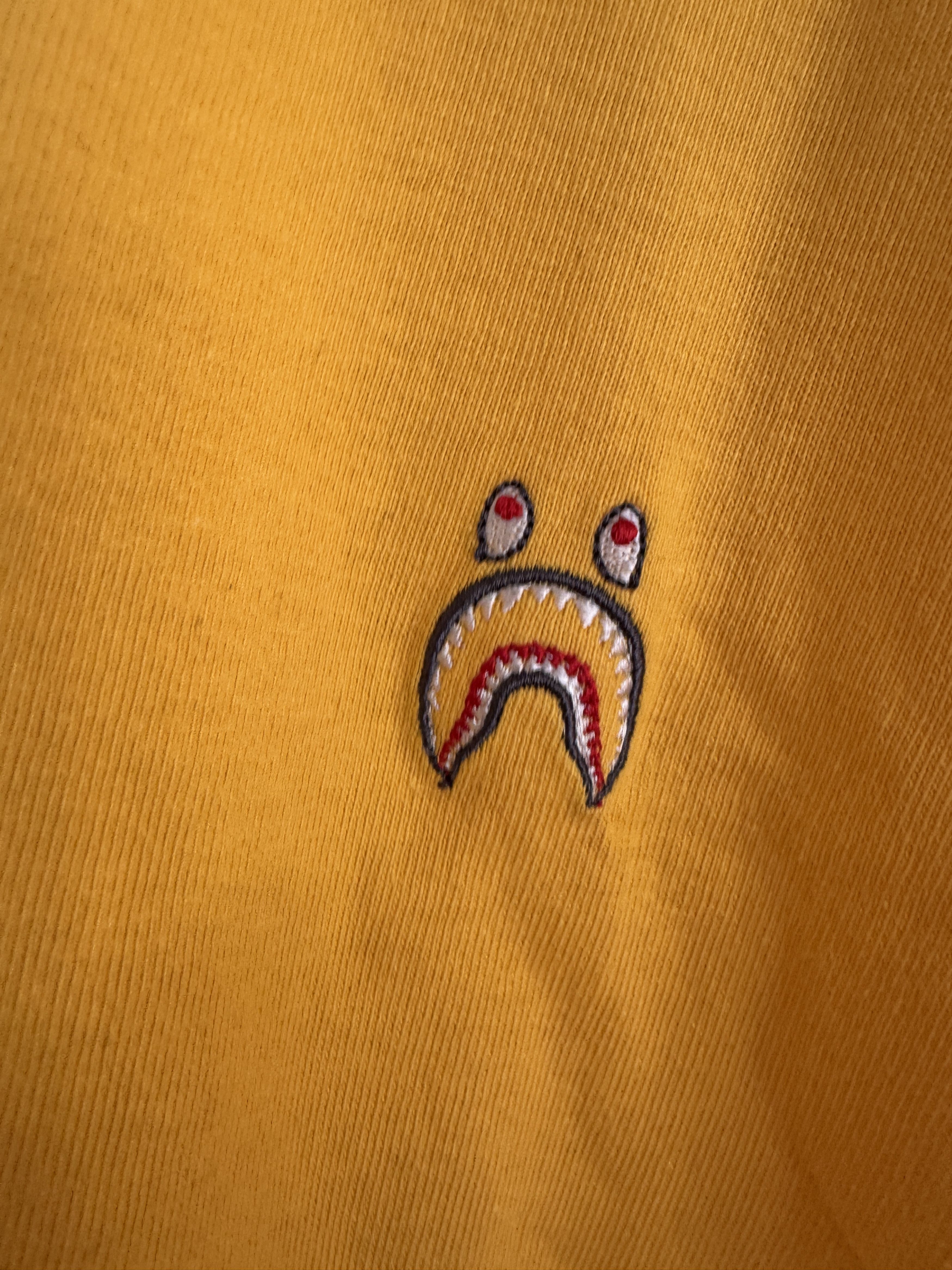 Bape Yellow Shark One Point Tee Size US XXL / EU 58 / 5 - 3 Thumbnail