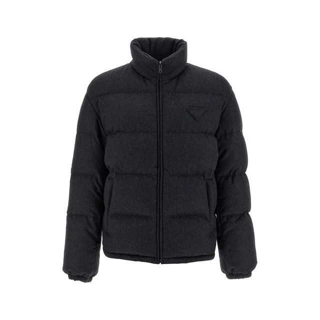 Prada PRADA Gray Cashmere Down Jacket New & Authentic (Men's size: Size US M / EU 48-50 / 2 - 1 Thumbnail