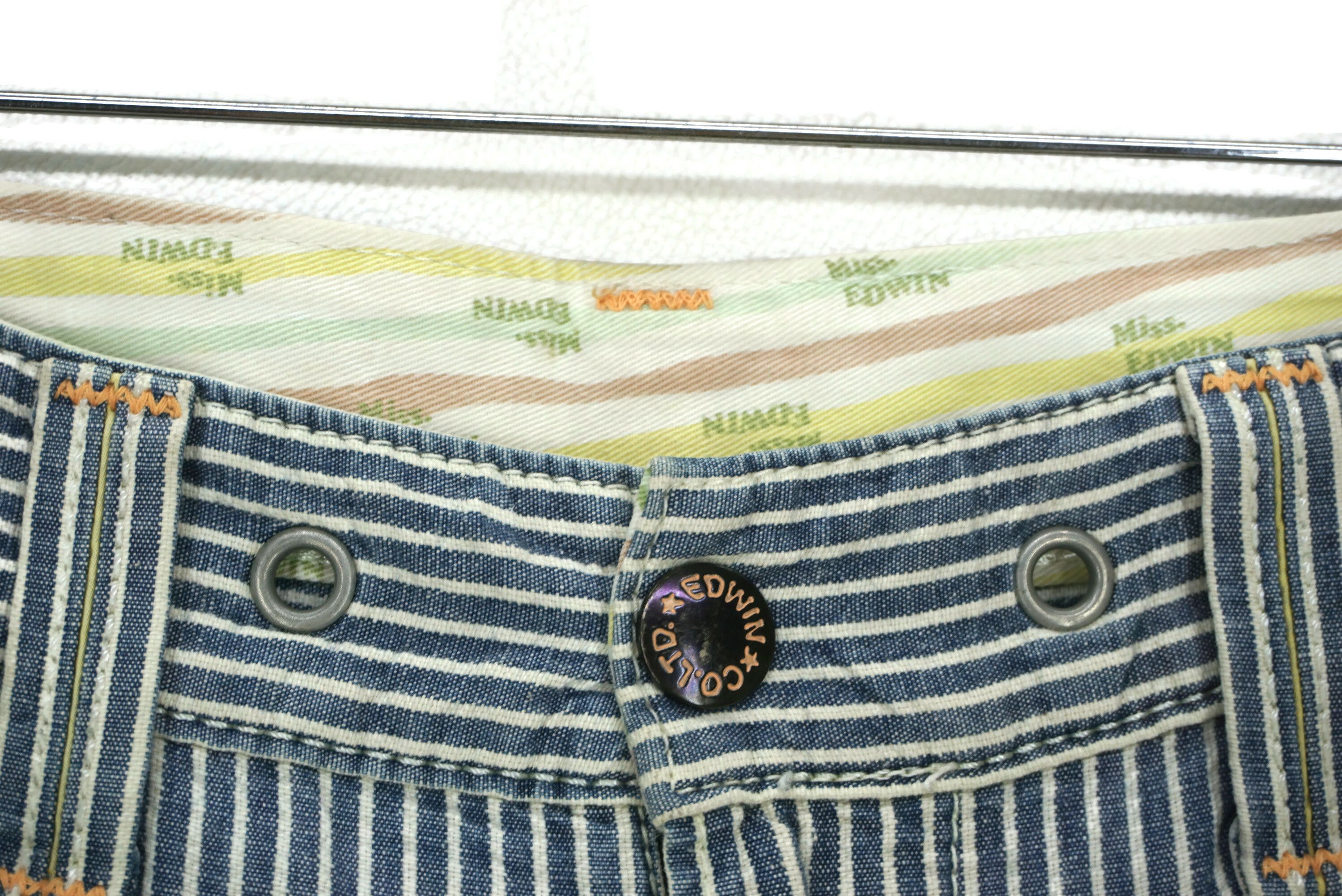 Japanese Brand Miss Edwin Jeans Size 27 fit W30xL31 Banana Fiber Hickory Size 27" / US 4 / IT 40 - 5 Thumbnail