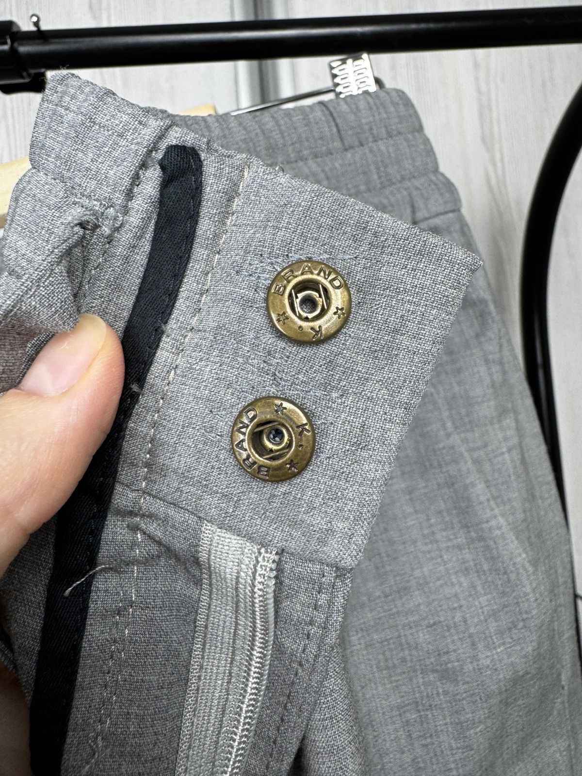 Hugo Boss HUGO BOSS PERFORMANCE Gray HOWARD Slim Fit Flat Front Pants Size US 34 / EU 50 - 7 Thumbnail