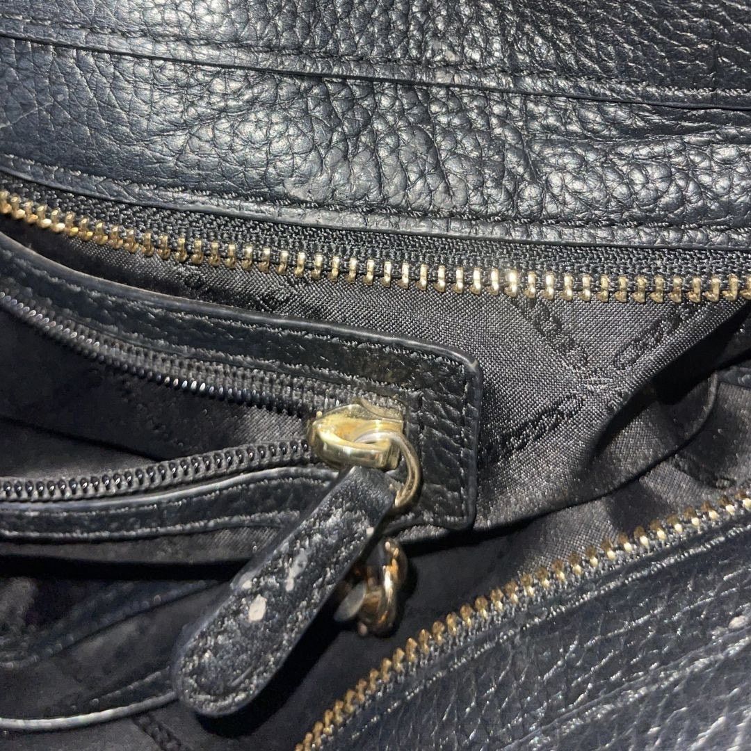 Michael Kors Michael Kors Aria Large Tote Black Pebbled Leather Handbag Size ONE SIZE - 8 Thumbnail