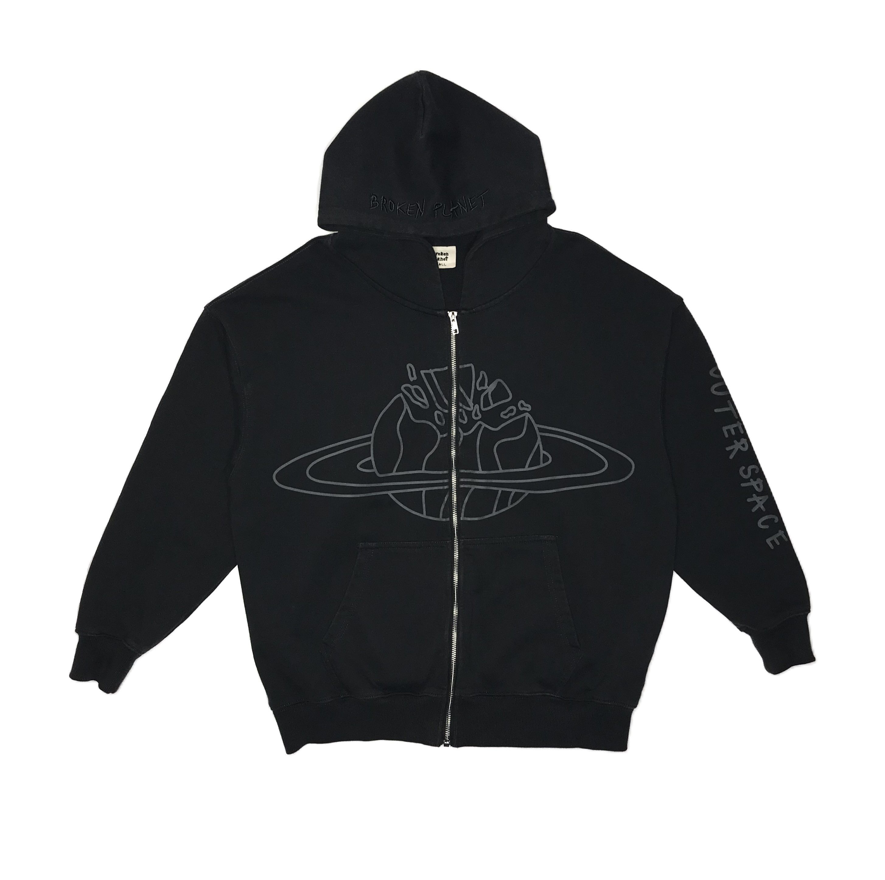 Broken Planet Broken Planet Going To Outer Space Zip Hoodie Dark Gray Size US S / EU 44-46 / 1 - 1 Thumbnail