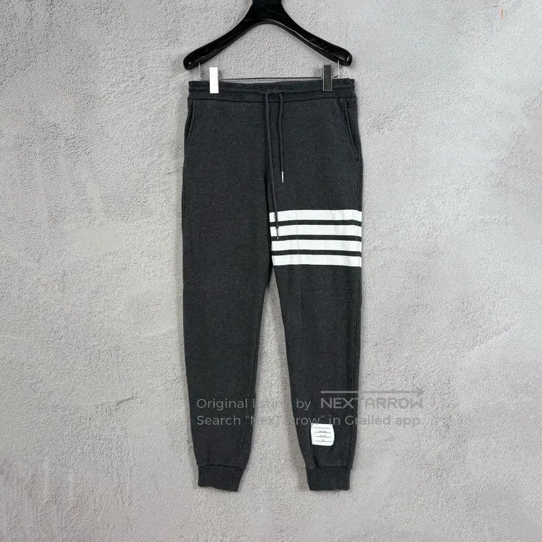 Thom Browne Thom Browne size 1 Grey Knit Track Pants Size US 30 / EU 46 - 2 Thumbnail