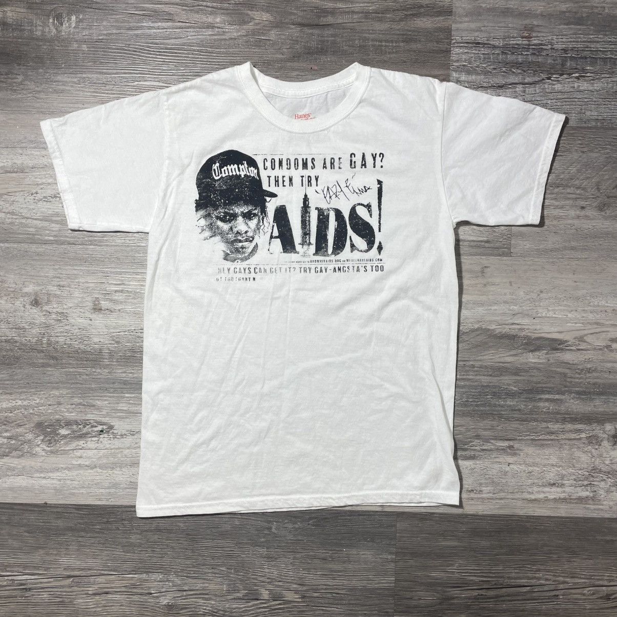 Supreme Vintage Eazy-E NWA 80s AIDS Campaign Tee Size US S / EU 44-46 / 1 - 1 Thumbnail