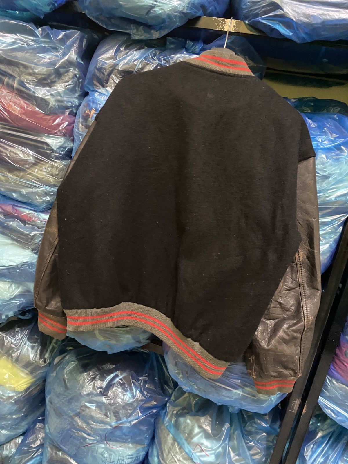 Vintage VINTAGE 80S O.HENRY WOOL SLEEVE LEATHER VARSITY JACKET Size US L / EU 52-54 / 3 - 6 Thumbnail