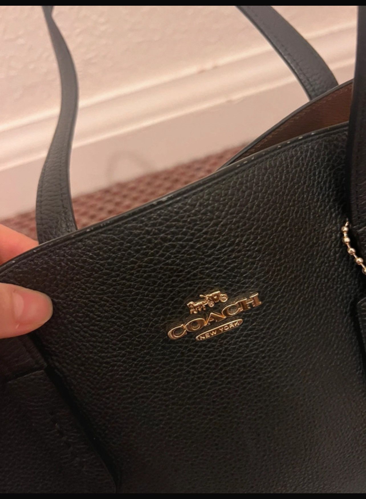 Coach Coach Black Leather Tote Bag – Elegant & Versatile Size ONE SIZE - 3 Thumbnail