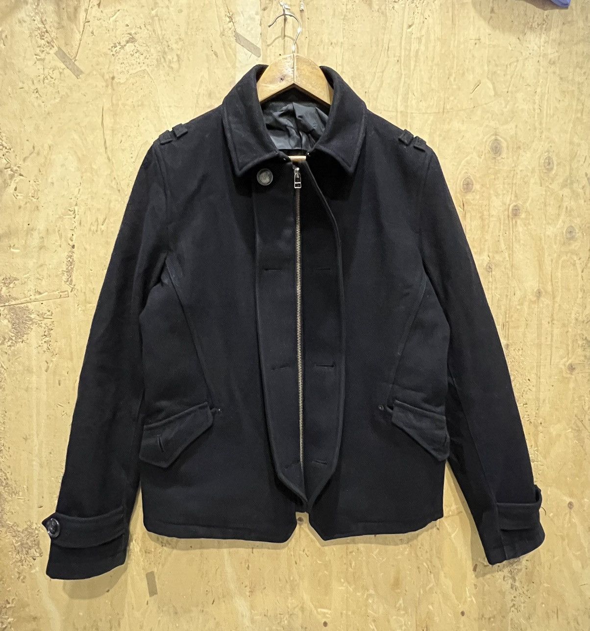 image of Ppfm Zipper Jacket in Black, Men's (Size Large)