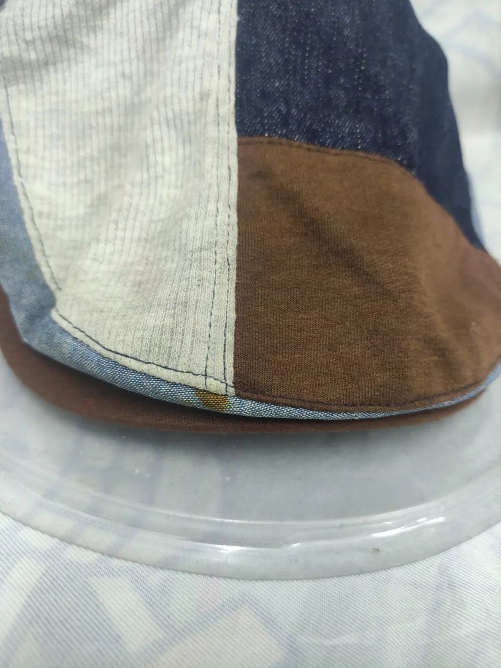 Japanese Brand × Vintage JAPANESE BRAND DENIM PATCHWORK BARETTA CAP Size ONE SIZE - 3 Thumbnail