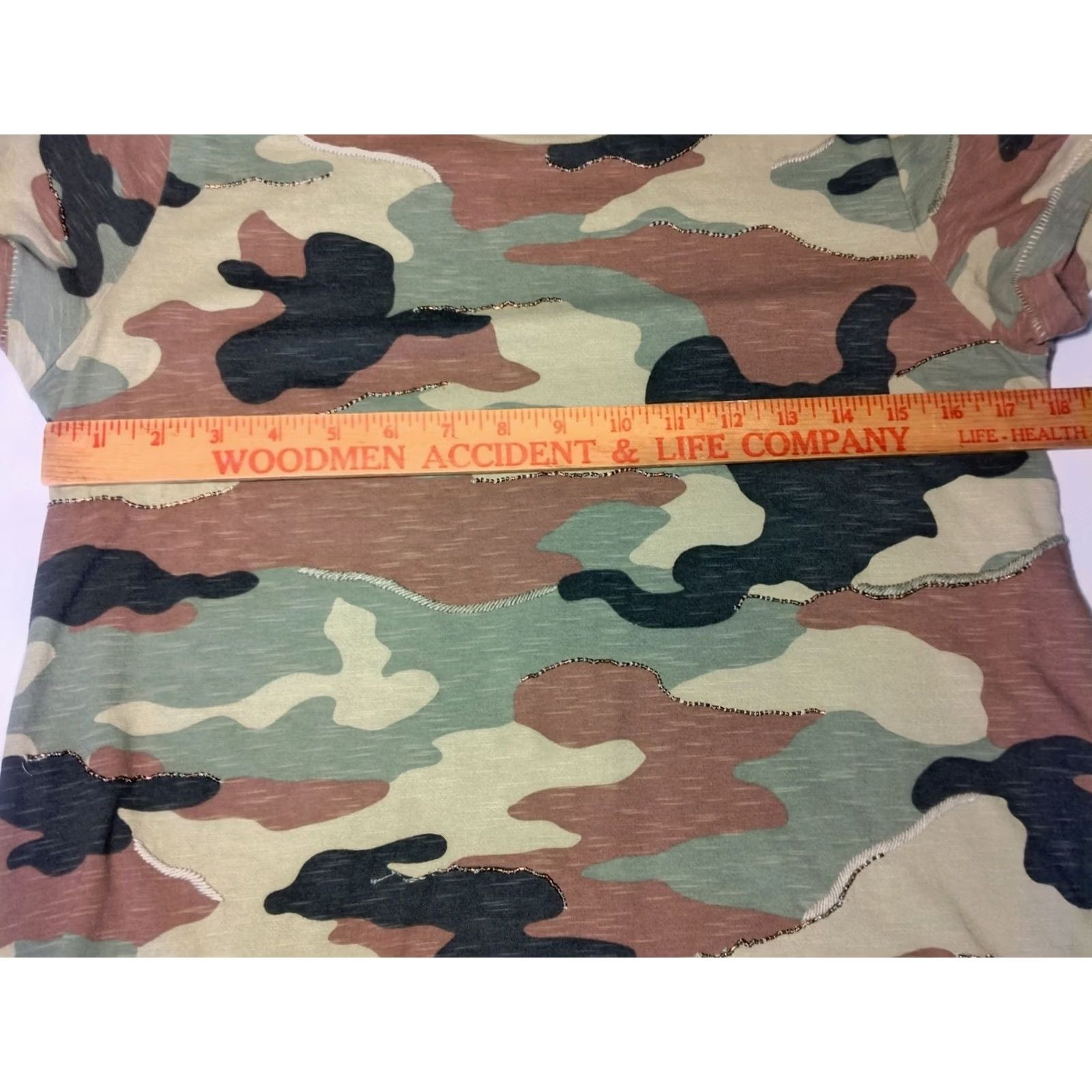 Polo Ralph Lauren Polo Ralph Lauren Shirt Dress Knit Camouflage Beaded Woodland Camo Distressed Casual Multicolor Womens S Size S / US 4 / IT 40 - 5 Thumbnail