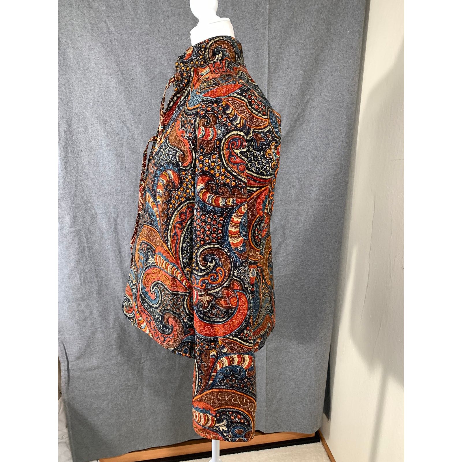 Other Womens Paisley Print Long Sleeve Blouse Size Medium Size M / US 6-8 / IT 42-44 - 5 Thumbnail