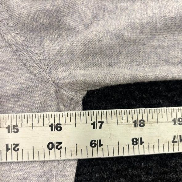Vintage Meraki Merino Wool Turtleneck Pullover Sweater Women Size M Gray 100% Light Size M / US 6-8 / IT 42-44 - 5 Thumbnail