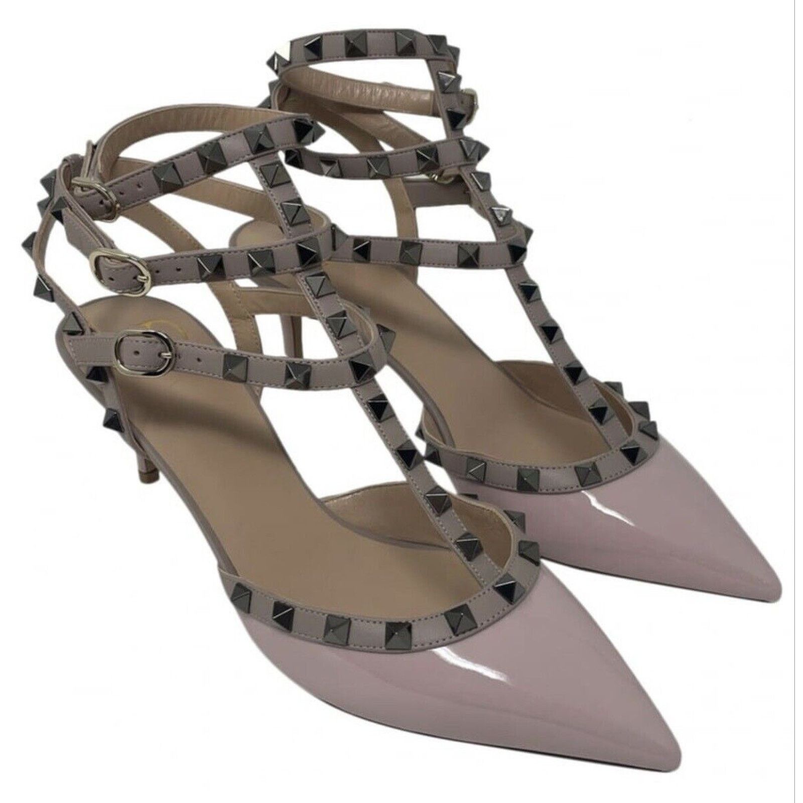 Valentino Valentino Garavani Rockstud Sandals Heels 65MM Size 39 Size US 8 / IT 38 - 2 Thumbnail