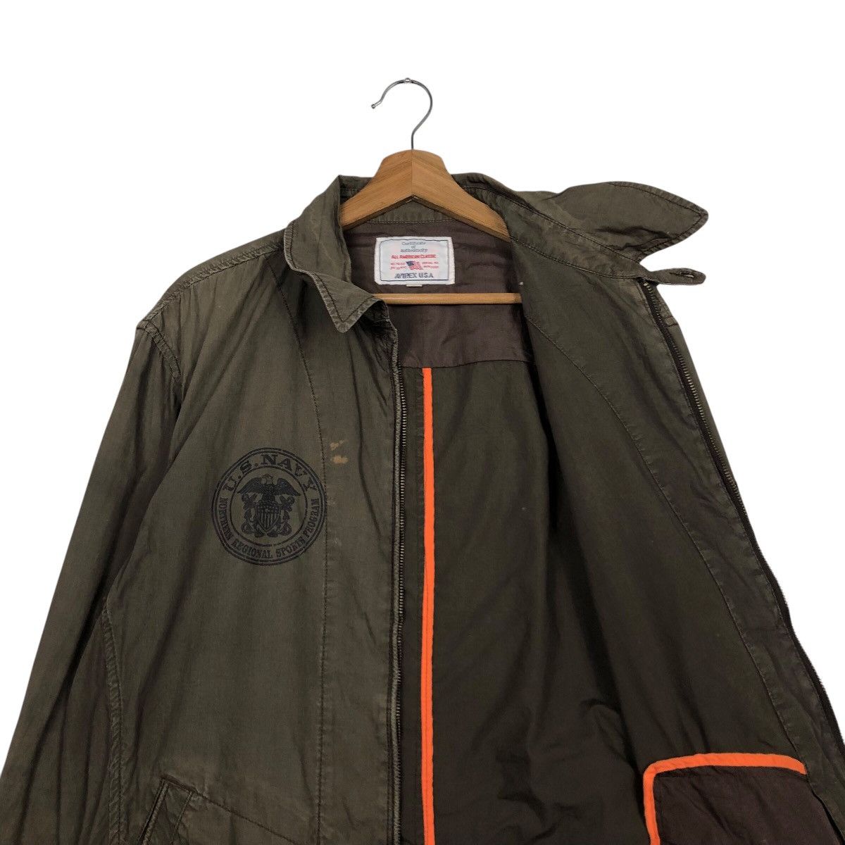 Avirex 📌Vintage Chore Jacket Military Avirex US Navy Us Issue Size US XL / EU 56 / 4 - 13 Thumbnail
