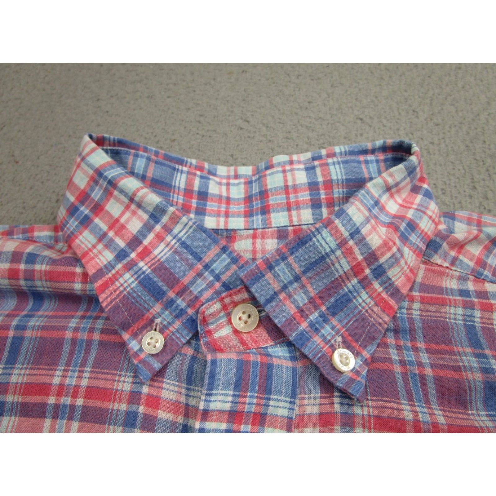 Vineyard Vines Vineyard Vines Shirt Mens Large Pink Blue Plaid Classic Fit Tucker Cotton Preppy Size US L / EU 52-54 / 3 - 5 Thumbnail