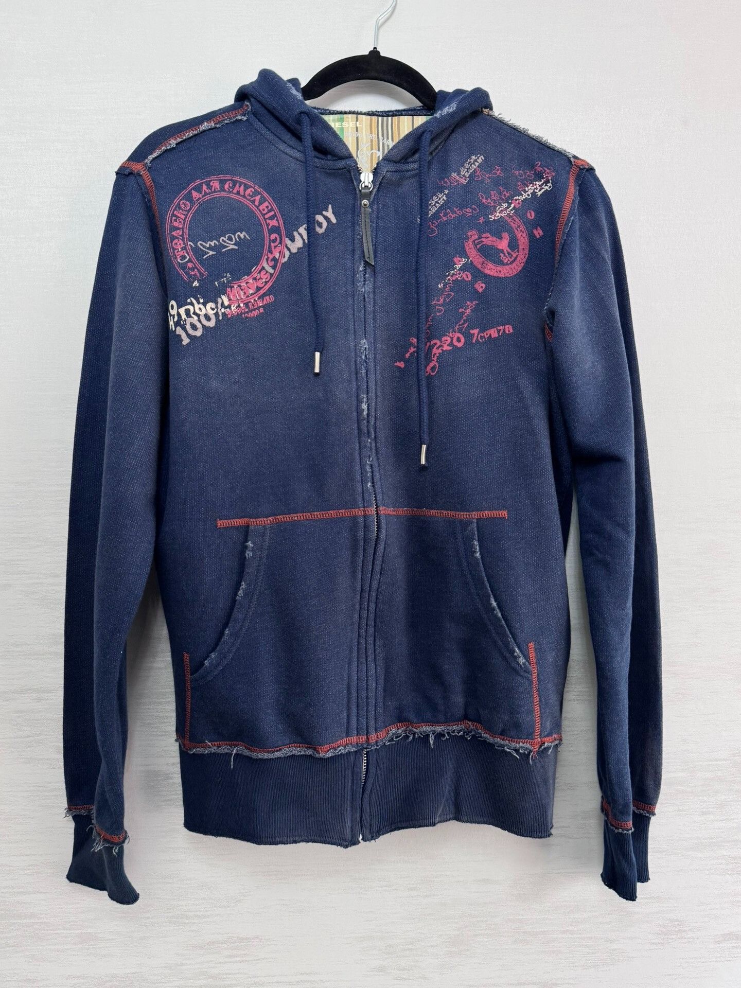 Diesel DIESEL Men's Oversize Hoodie Size US M / EU 48-50 / 2 - 1 Thumbnail