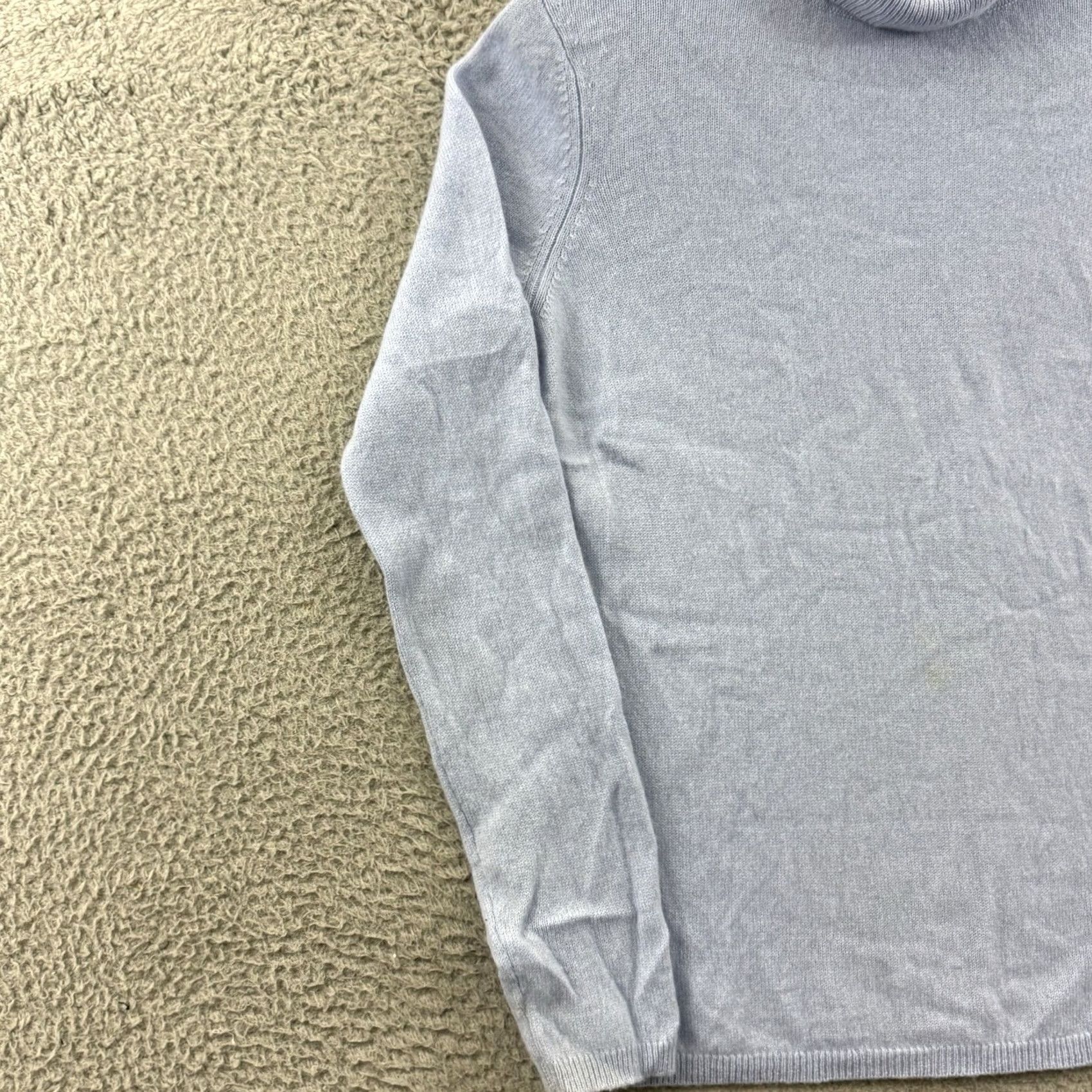 Vintage Cashmere Charter Club Sweater Women’s Medium Blue Knit Turtleneck Pullover Size M / US 6-8 / IT 42-44 - 4 Thumbnail