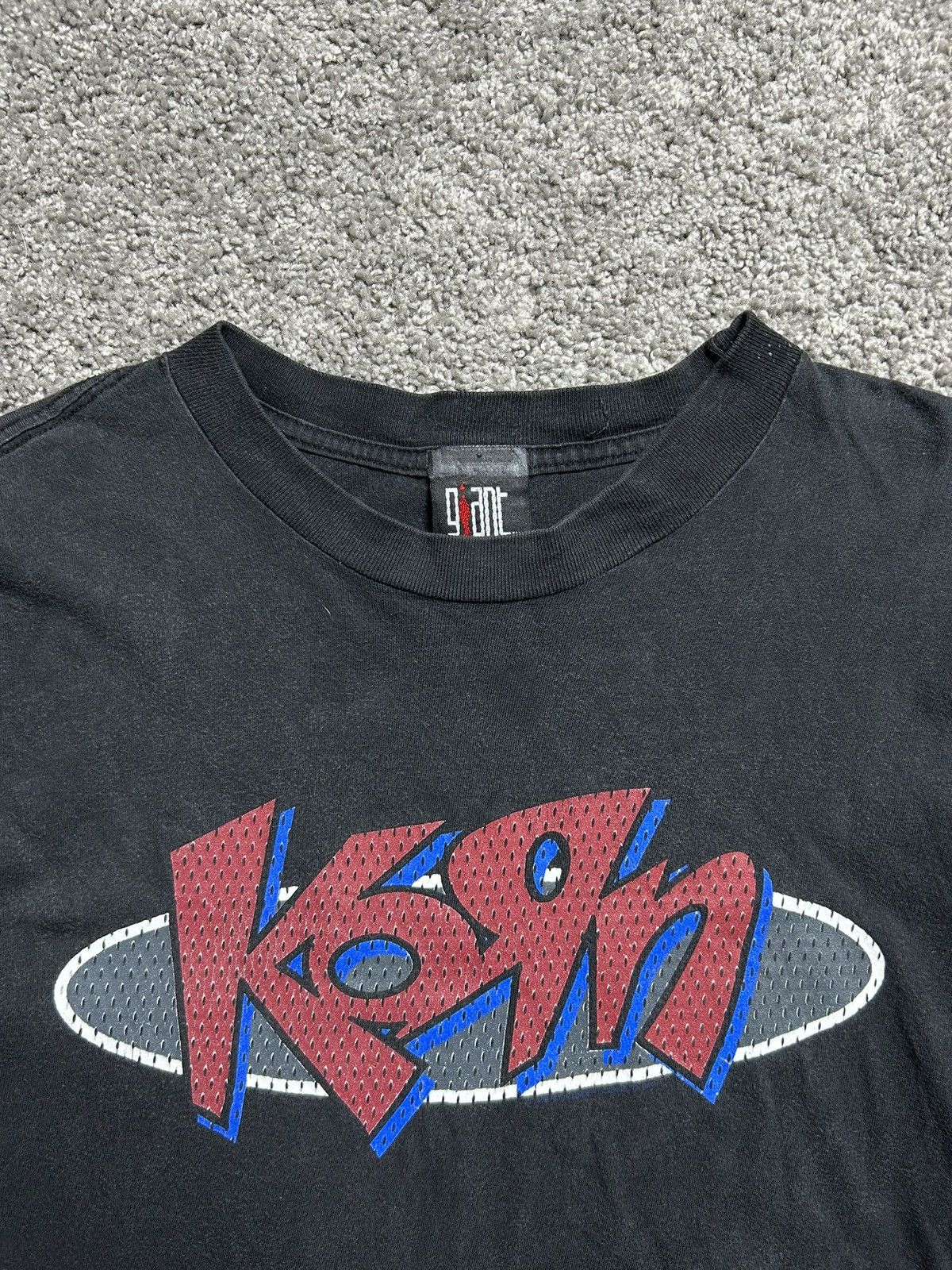 Band Tees Vintage 90s Korn Jersey Logo Band Tee Giant Tag Size US L / EU 52-54 / 3 - 2 Thumbnail