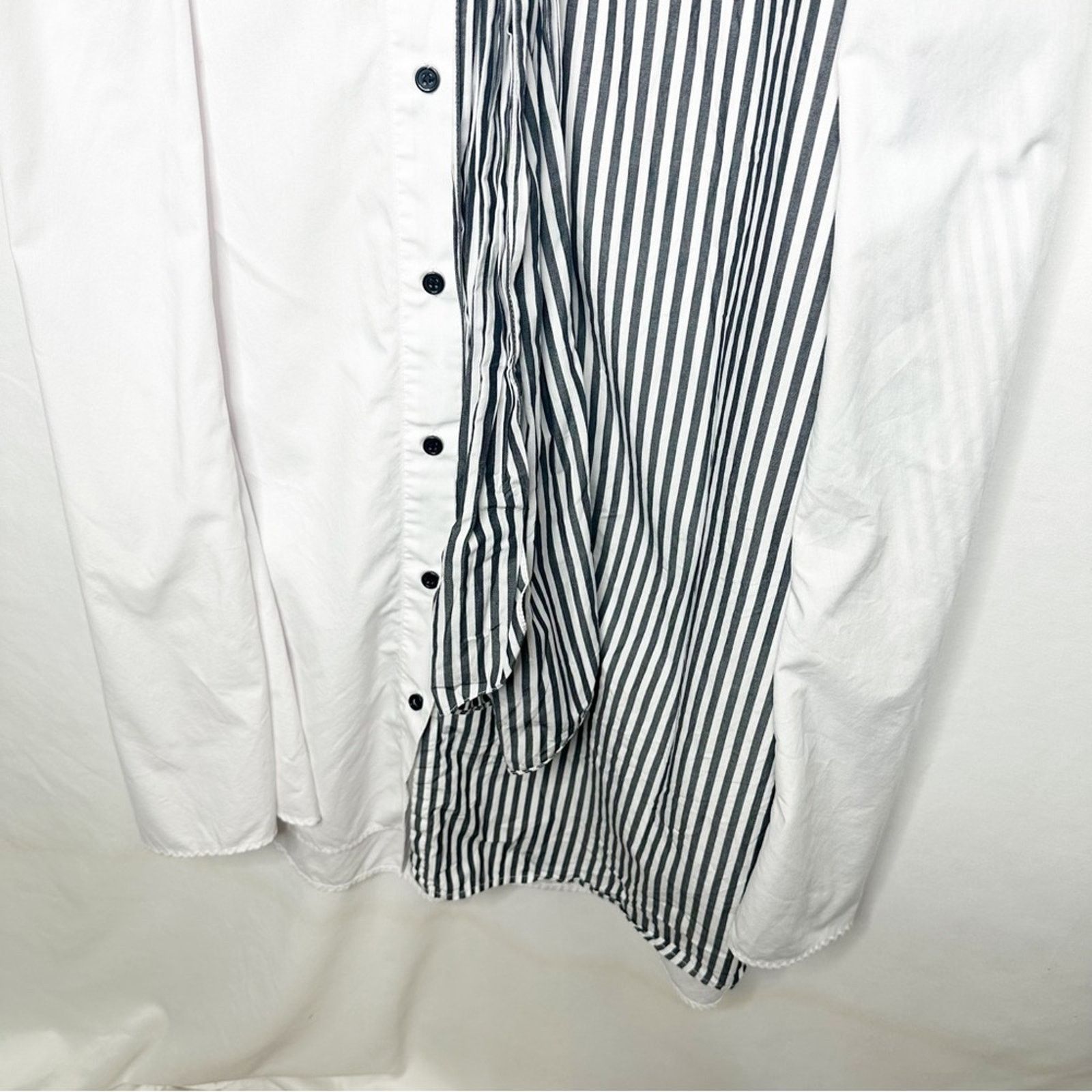 Other TOME Black White Striped Tie Front Shirt Dress in Size 6 Size M / US 6-8 / IT 42-44 - 5 Thumbnail