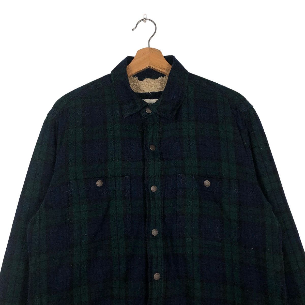 Japanese Brand 🔥Vintage L.L.Bean Shirt Flannel Jacket Shearling Tartan Size US S / EU 44-46 / 1 - 3 Thumbnail