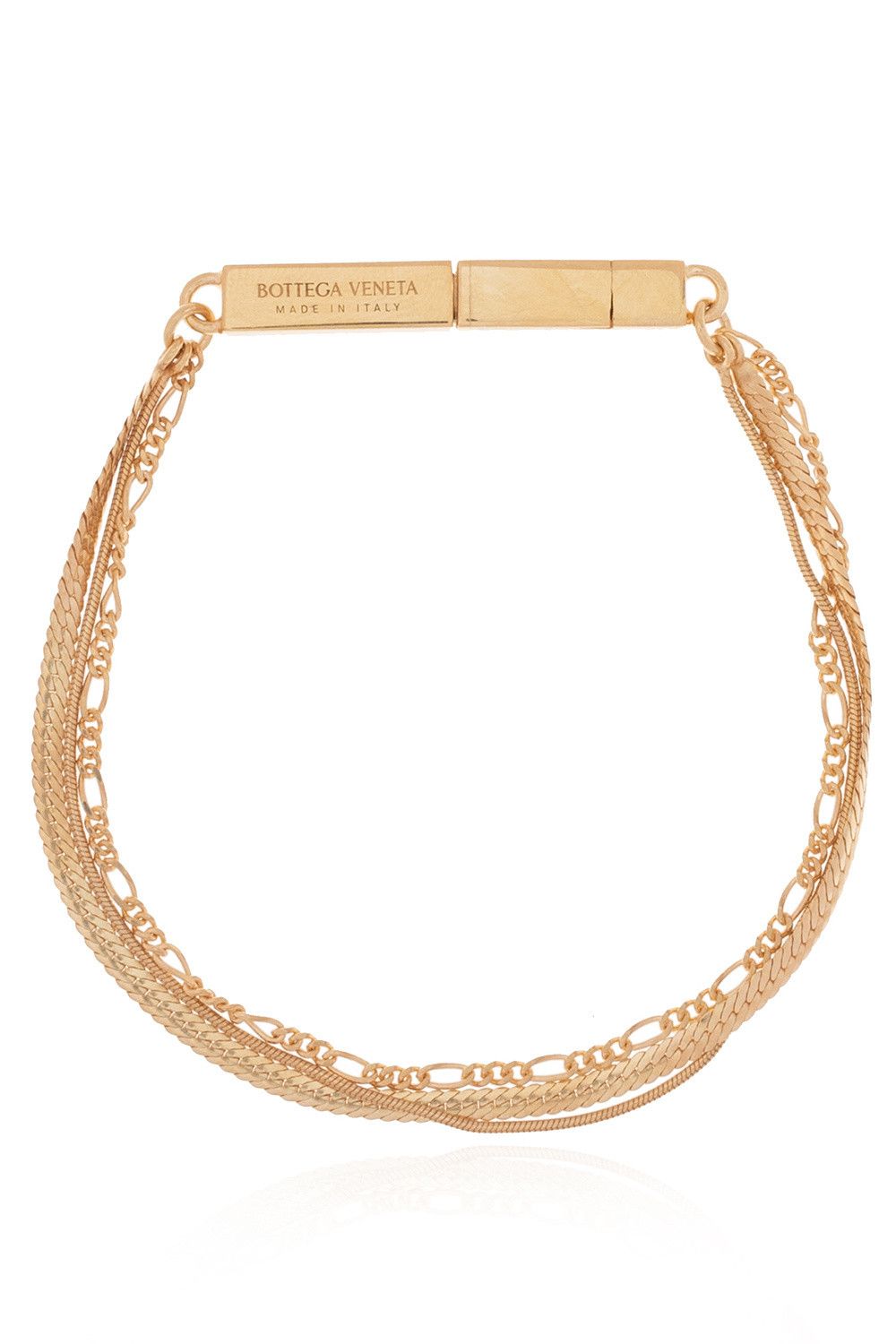 Bottega Veneta BOTTEGA VENETA ID gold plated silver double bracelet Medium Size ONE SIZE - 1 Thumbnail
