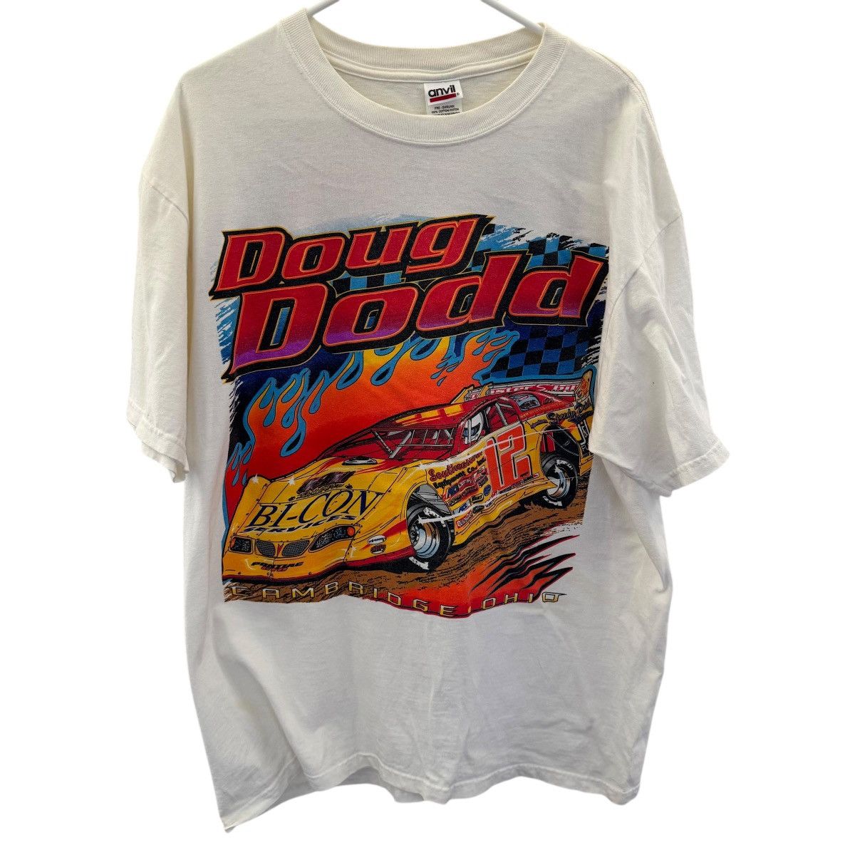 Anvil × Vintage vintage Doug Dodd racing double sided graphic shirt Size US XL / EU 56 / 4 - 3 Thumbnail