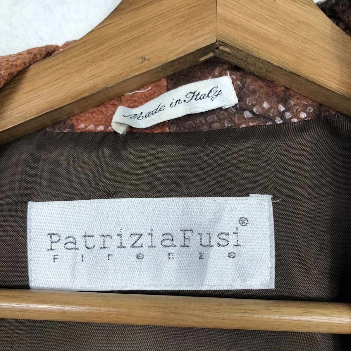 Vintage 📌Vintage Snake Skin Design Chore Jacket PatriziaFusi Italy Size US M / EU 48-50 / 2 - 18 Thumbnail