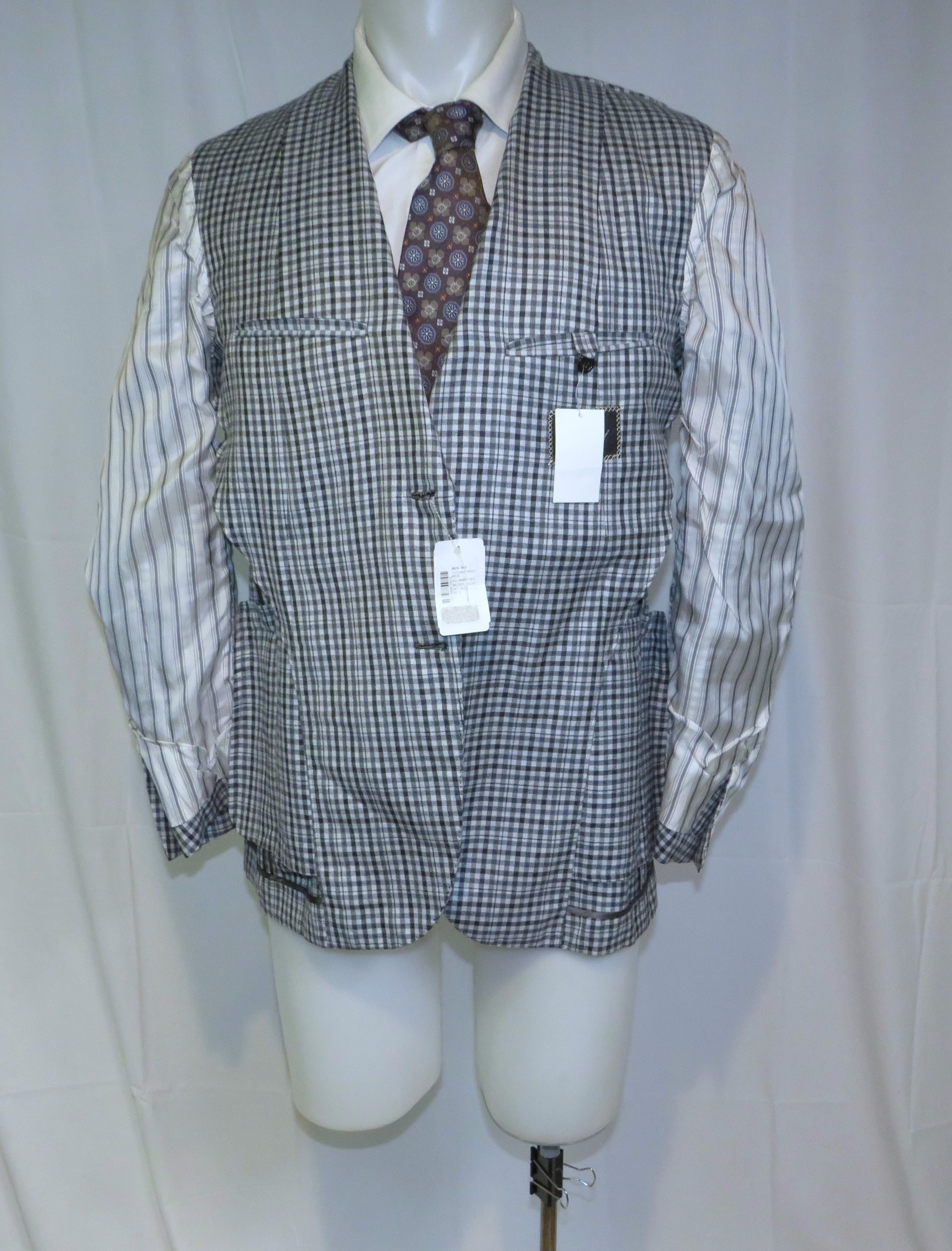 Brioni Piuma Sky Blue Check Cashmere Silk Two Button Blazer 40R NWT Size 40R - 10 Thumbnail