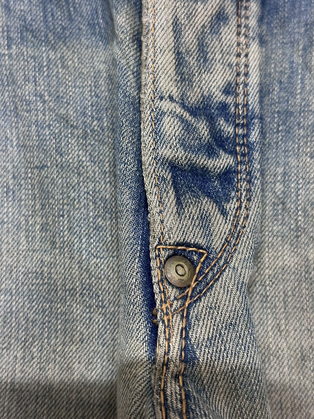 Lee Vintage Lee Union Made Selvedge Mudwash Distressd Denim Size US 32 / EU 48 - 12 Thumbnail