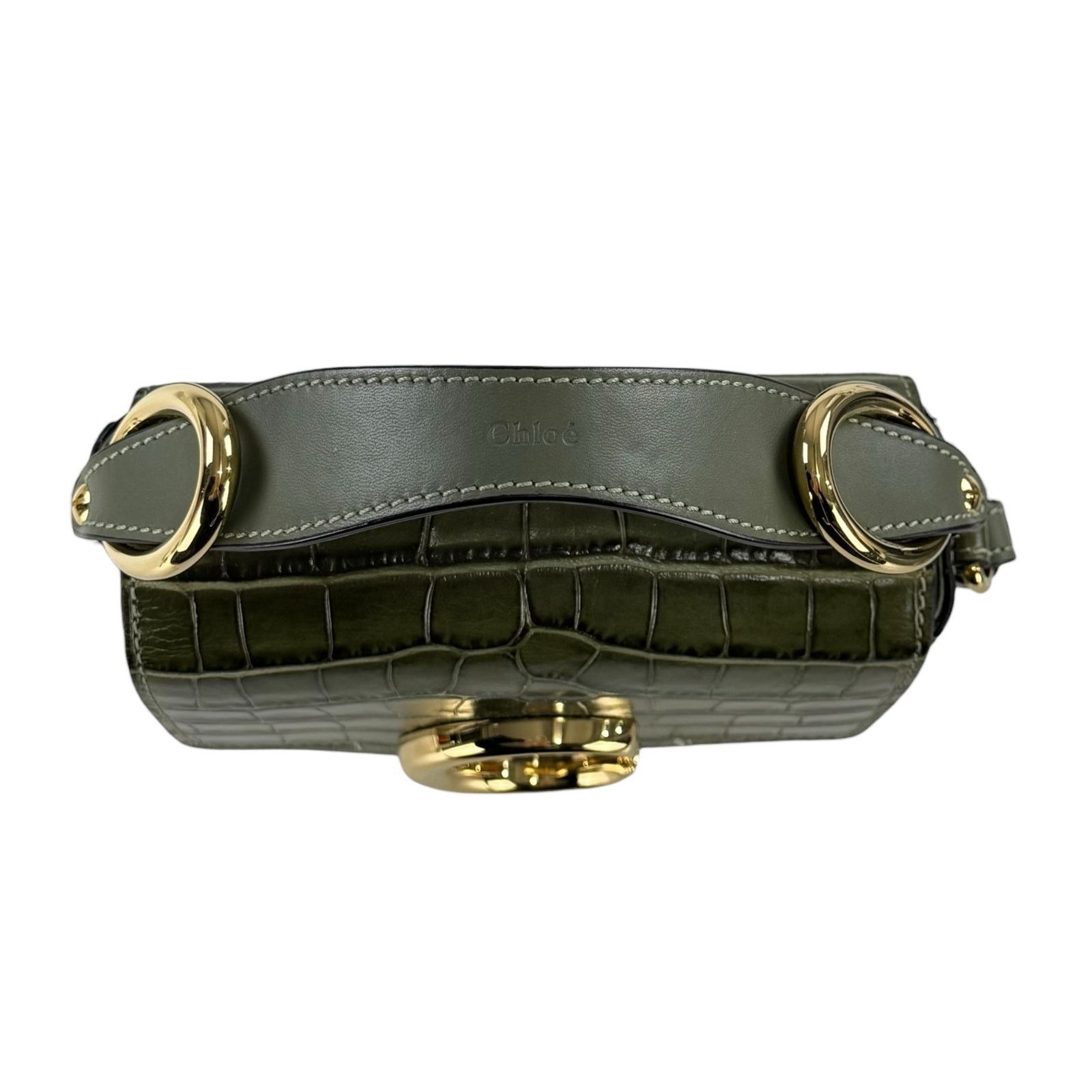 Chloe Chloe Crocodile Embossed Mini C Two Way Bag Size ONE SIZE - 9 Thumbnail