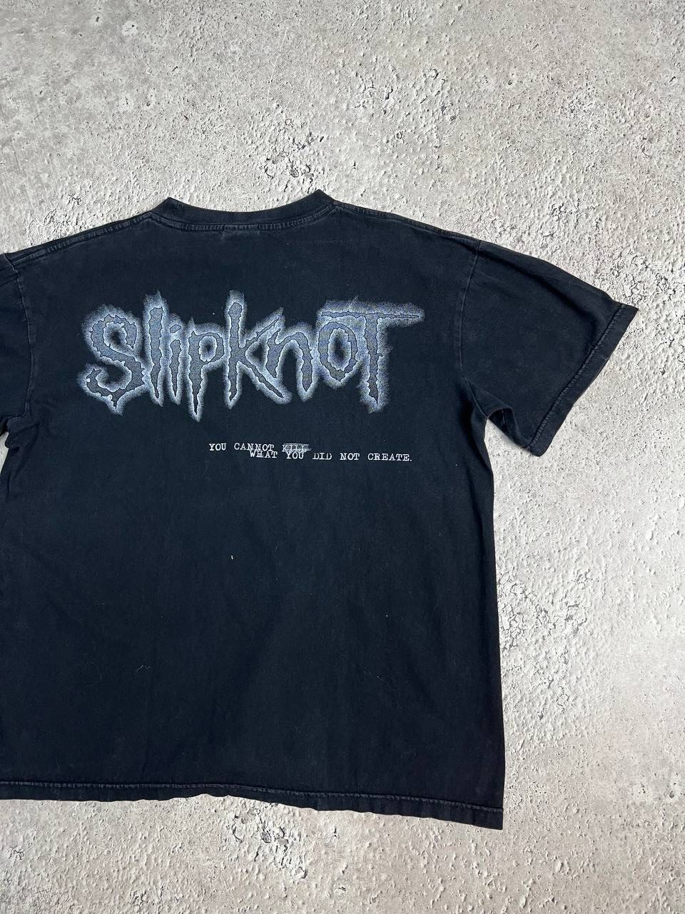 Band Tees × Vintage Vintage 00s Slipknot Lowa Rock Metal T-Shirt Big Logo Y2K Size US L / EU 52-54 / 3 - 8 Thumbnail