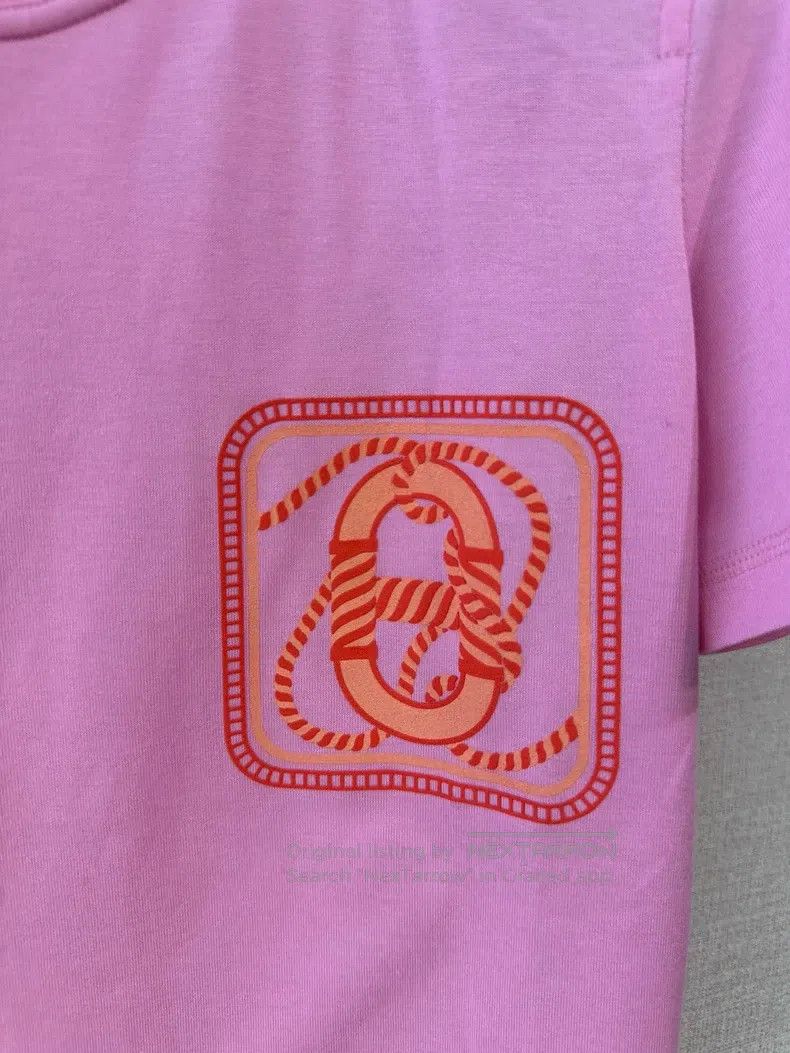 Hermes Hermes Pink T-shirt with Pig Nose Size XXS / US 00 / IT 34 - 2 Thumbnail