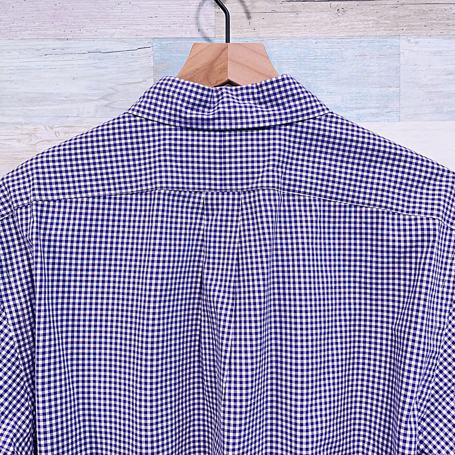 Ralph Lauren Ralph Lauren Gingham Custom Fit Oxford Shirt Purple XL Size US XL / EU 56 / 4 - 4 Thumbnail