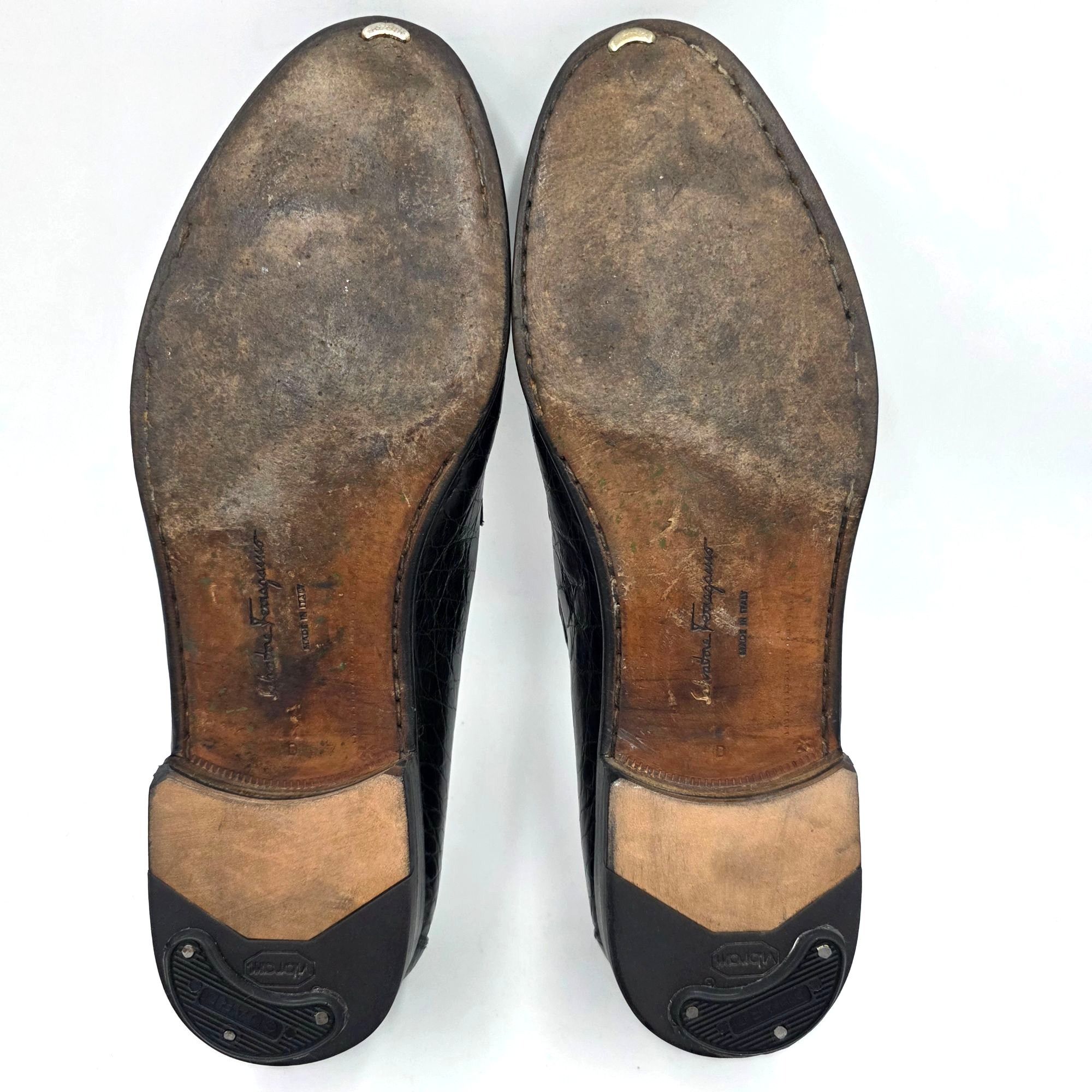 Salvatore Ferragamo Salvatore Ferragamo Exotic Black Crocodile Dress Shoe Men 11 Size US 11 / EU 44 - 6 Thumbnail