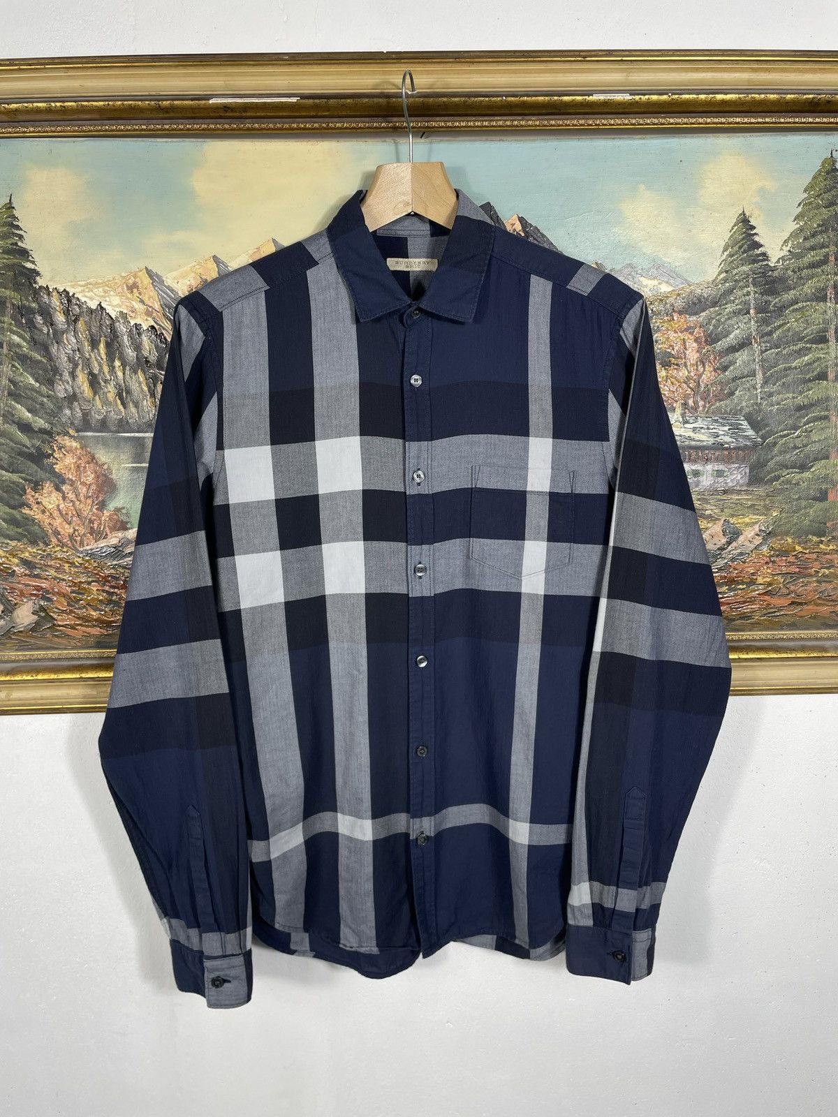 Burberry Burberry Blue Nova Check Checkered Shirt Old Money Luxury Size US S / EU 44-46 / 1 - 1 Thumbnail