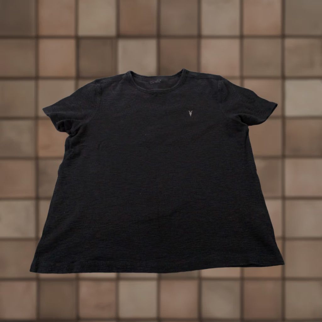 Allsaints AllSaints Shirt Mens 2XL Black Stretch Preppy Logo Casual Size US XXL / EU 58 / 5 - 1 Thumbnail